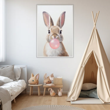 Whimsical Rabbit Painting